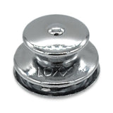 LOXX® "Pull-It-Up" Fastener Chrome-Plated Brass Large Head Button Image 1