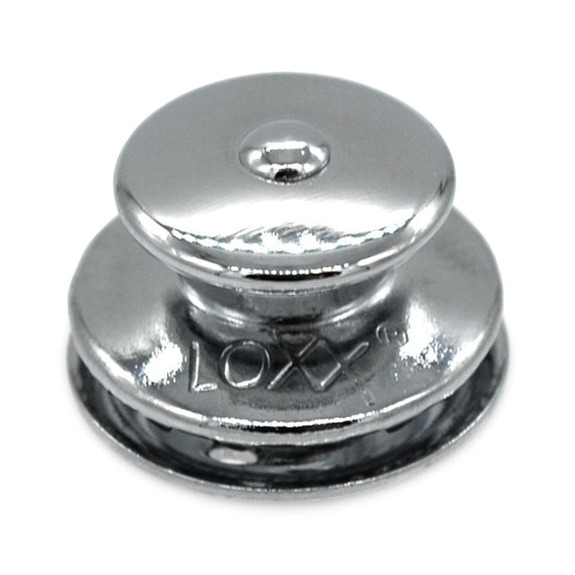 LOXX® "Pull-It-Up" Fastener Chrome-Plated Brass Large Head Button Image 1