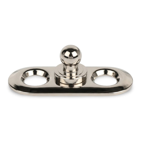 LOXX® "Pull-It-Up" Fastener Chrome-Plated Brass Oval Base Stud Image 1
