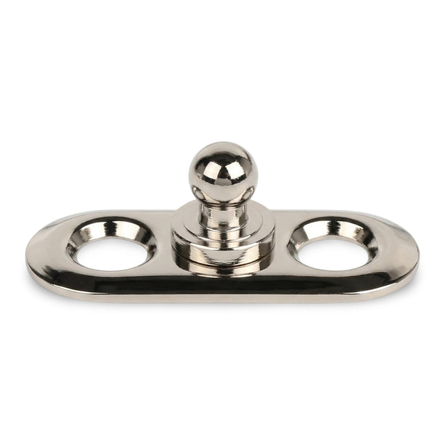 LOXX® "Pull-It-Up" Fastener Chrome-Plated Brass Oval Base Stud Image 1