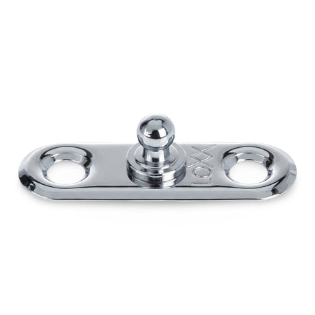 LOXX® "Pull-It-Up" Fastener Chrome-Plated Brass Oval Base Stud Image 3