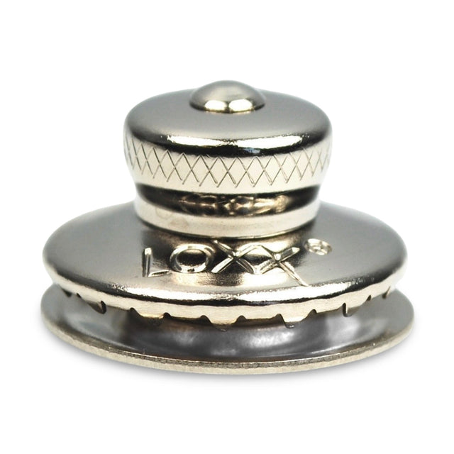 LOXX® "Pull-It-Up" Fastener Chrome-Plated Brass Small Head Button Image 1