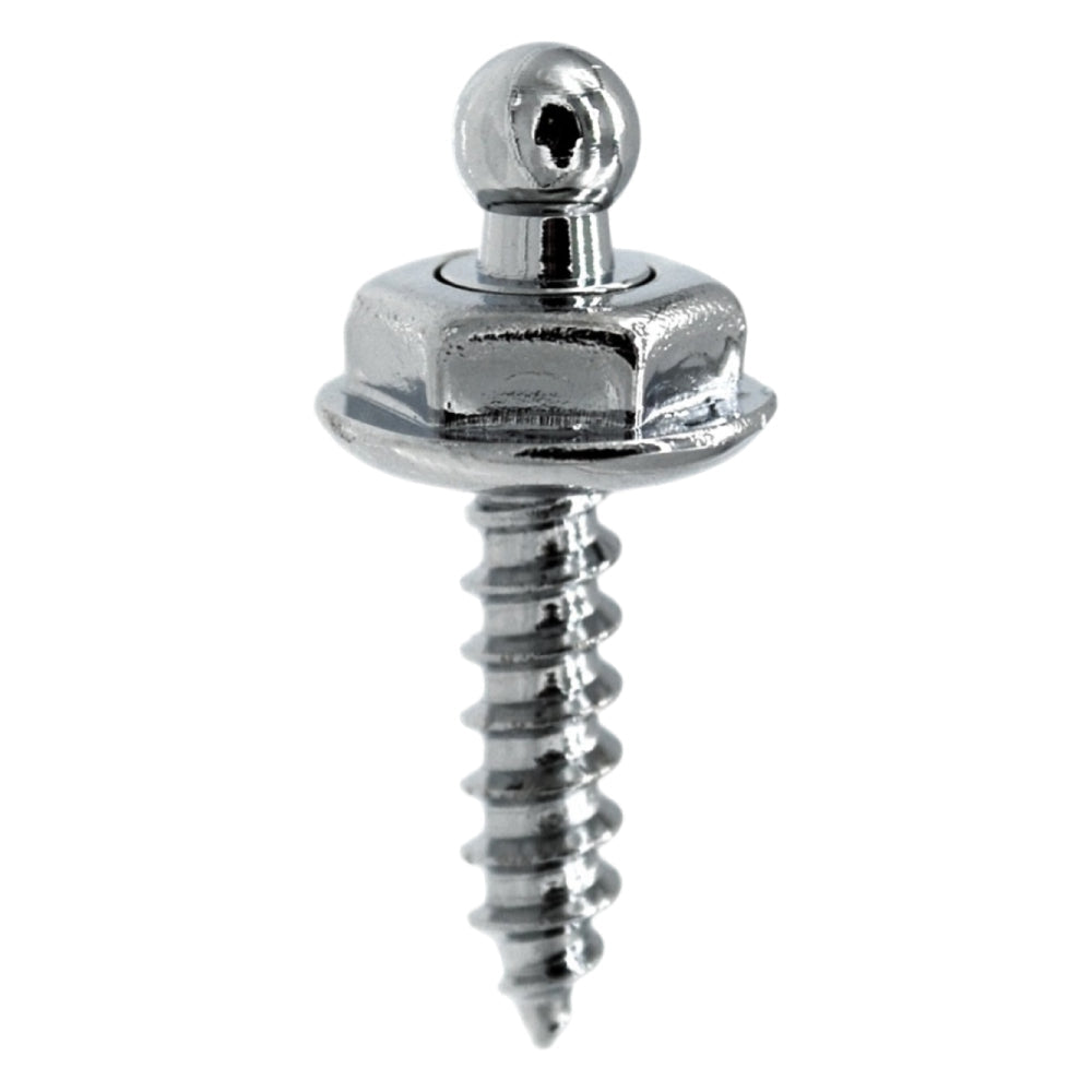 LOXX® "Pull-It-Up" Fastener Chrome-Plated Brass Wood Screw Stud Image 3