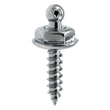 LOXX® "Pull-It-Up" Fastener Chrome-Plated Brass Wood Screw Stud Image 3