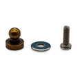 LOXX® "Pull-It-Up" Fastener Natural Brass Ball Stud Image 1