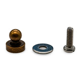 LOXX® "Pull-It-Up" Fastener Natural Brass Ball Stud Image 1