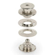 LOXX® "Pull-It-Up" Fastener Nickel-Plated Brass Canvas-to-Canvas Set Image 1