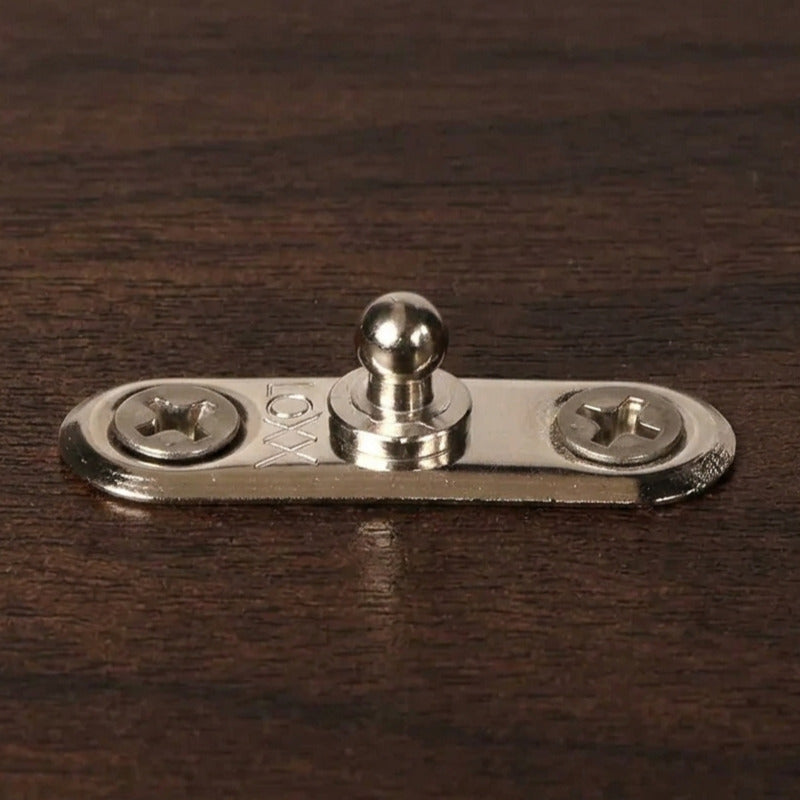 LOXX® "Pull-It-Up" Fastener Nickel-Plated Brass Oval Base Stud Image 2