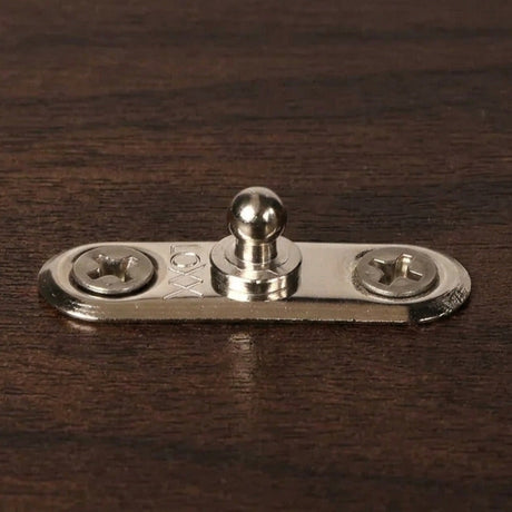 LOXX® "Pull-It-Up" Fastener Nickel-Plated Brass Oval Base Stud Image 2