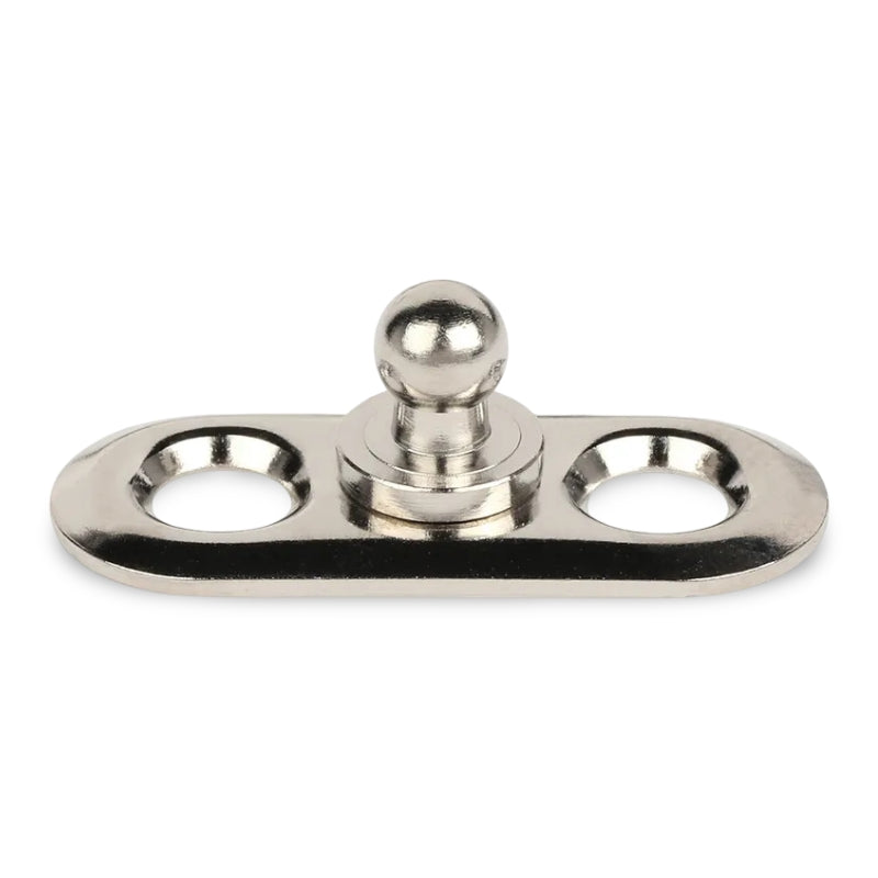 LOXX® "Pull-It-Up" Fastener Nickel-Plated Brass Oval Base Stud Image 1