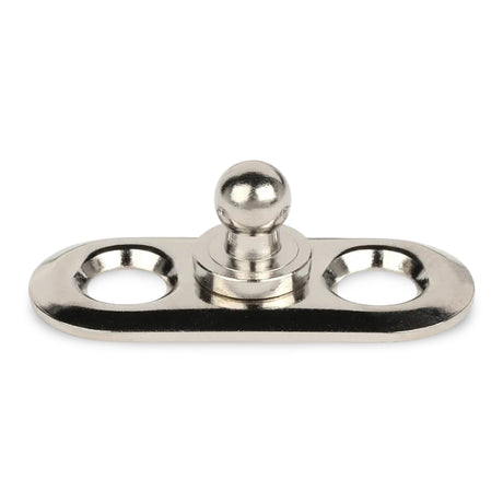 LOXX® "Pull-It-Up" Fastener Nickel-Plated Brass Oval Base Stud Image 1