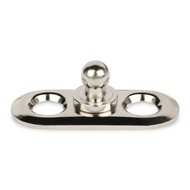 LOXX® "Pull-It-Up" Fastener Nickel-Plated Brass Oval Base Stud Image 1