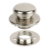 LOXX® "Pull-It-Up" Fastener Nickel-Plated Brass Smooth Large Head Button Image 2