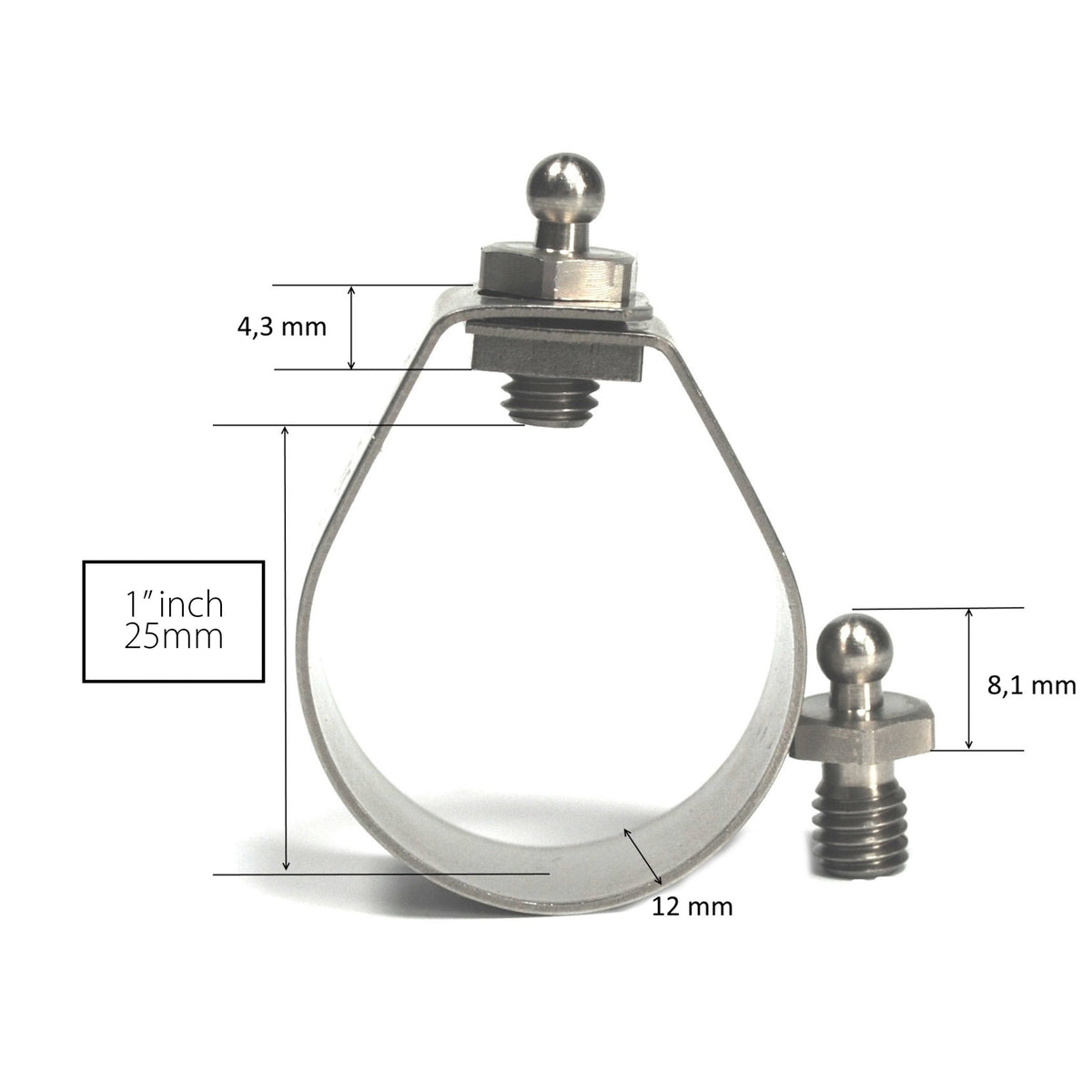 LOXX® "Pull-It-Up" Fastener Pipe Clamp Stud Image 4
