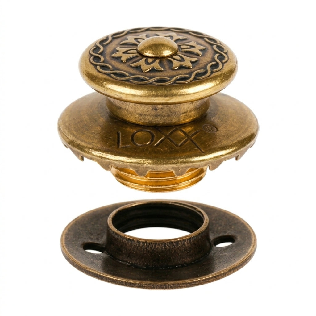 LOXX® "Pull-It-Up" Fastener Victorian-Style Large Head Button Image 2