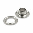 N1-6 13/16" (#6) Nickel-Plated Brass Plain Rim (Sheet) Grommet Image 1