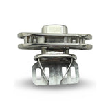 Nickel-Plated Brass Twist-Lock 4-Piece Bag Fastener Set Image 2