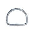 Nickel-Plated Steel D-Ring Image 1