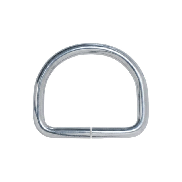 Nickel-Plated Steel D-Ring Image 1