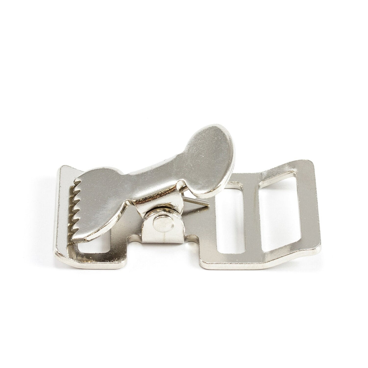 Nickel-Plated Steel Spring Webbing Buckle Image 1