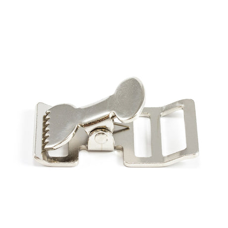 Nickel-Plated Steel Spring Webbing Buckle Image 1