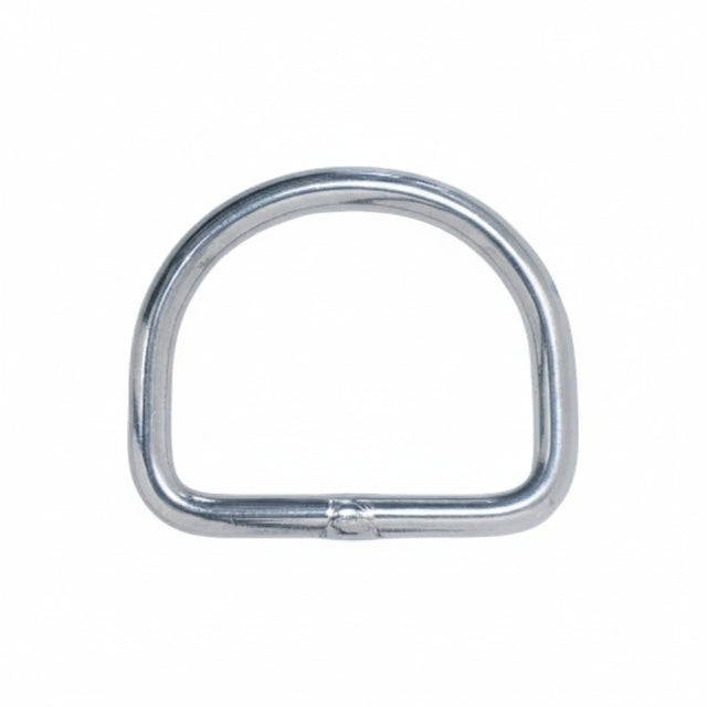 Nickel-Plated Steel Welded D-Ring Image 1