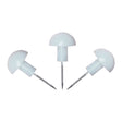 No. 183-W White Plastic Head Upholstery Push Pin Image 1