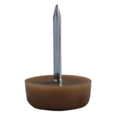 No. 679BR-SM 5/8" Brown Plastic Furniture Leg Glide Image 1