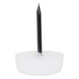 No. 679WH-SM 5/8" White Plastic Furniture Leg Glide Image 1