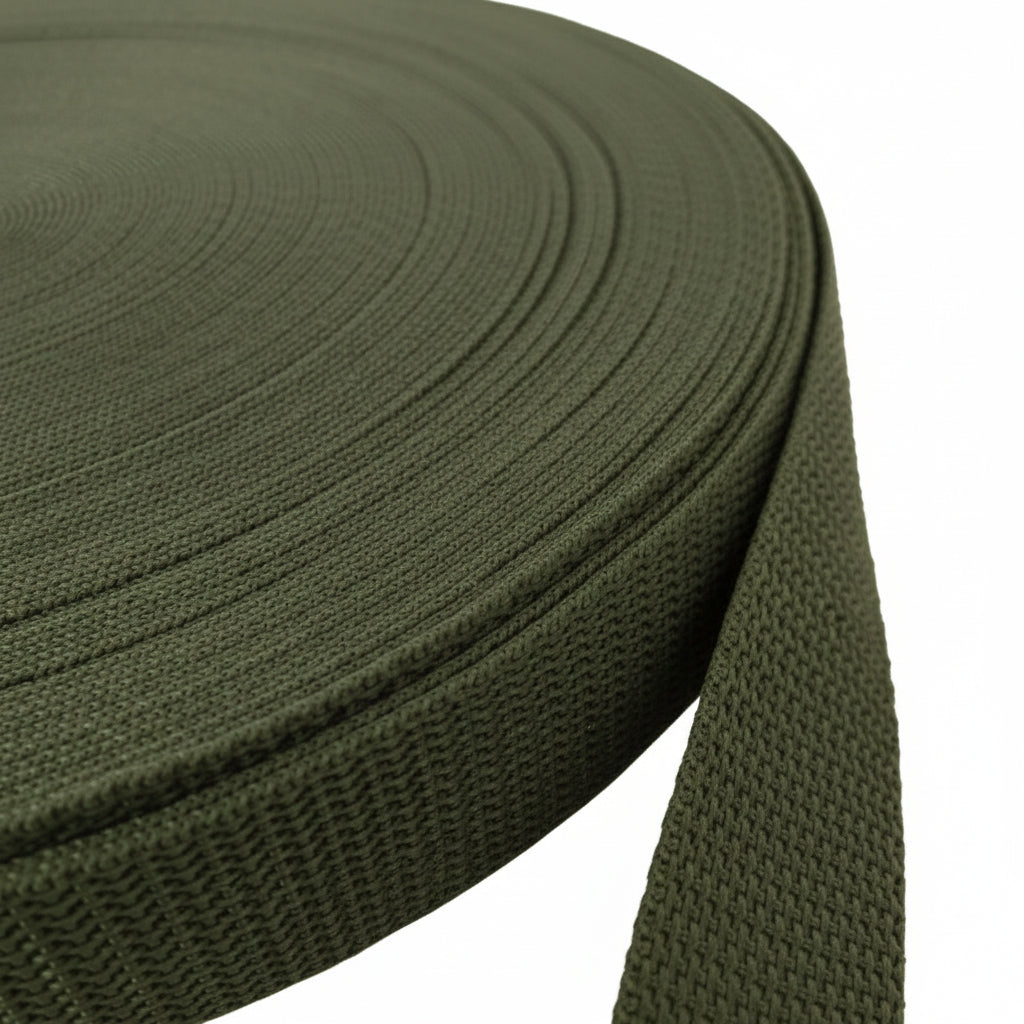 Olive Polypropylene Webbing (1.35 mm) Image 1