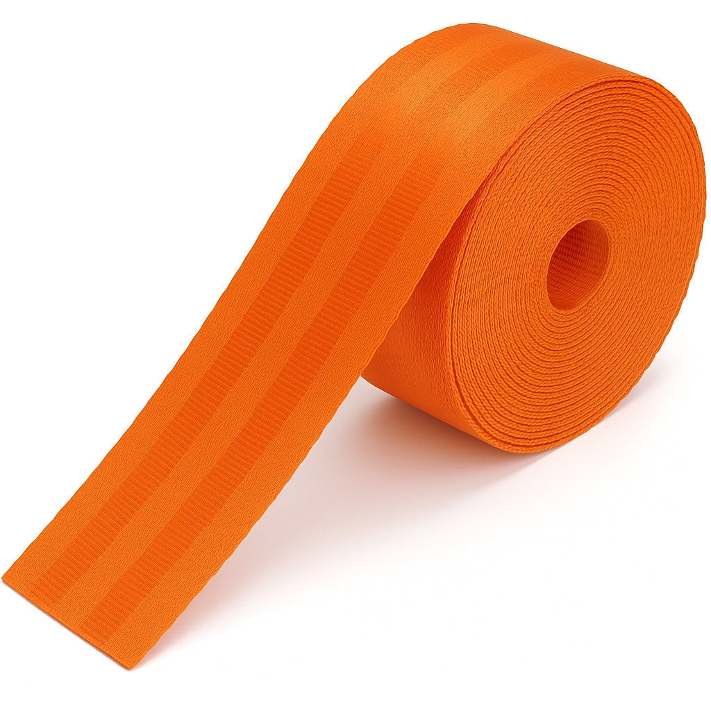 Orange Polyester Webbing (1.2 mm) Image 1