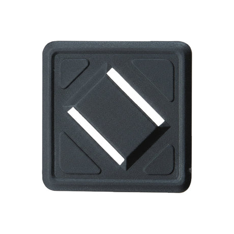 PD 712 1" Black PVC "Pig Snout" Lash Tab Image 1