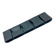 PD 719 1-1/2" Heavy-Duty Black PVC Shoulder Strap Pad Image 1
