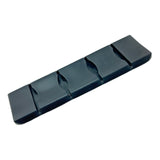 PD 719 1-1/2" Heavy-Duty Black PVC Shoulder Strap Pad Image 1