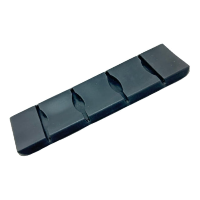 PD 719 1-1/2" Heavy-Duty Black PVC Shoulder Strap Pad Image 1