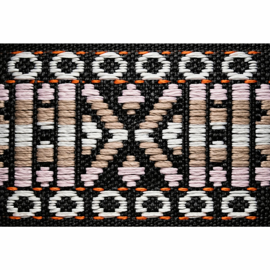 "Pink Track" Polyester Jacquard Webbing (1.75 mm) Image 1
