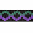 "Purple/Pine" Polyester Jacquard Webbing (1.75 mm) Image 1