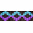 "Purple/Teal" Polyester Jacquard Webbing (1.35 mm) Image 1