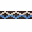 "Royal/Silver" Polyester Jacquard Webbing (1.35 mm) Image 1