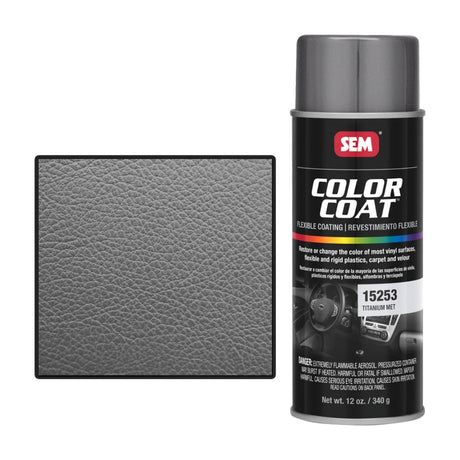 SEM® Color Coat™ Titanium Metallic Vinyl Paint (15253) [12 oz] Image 1