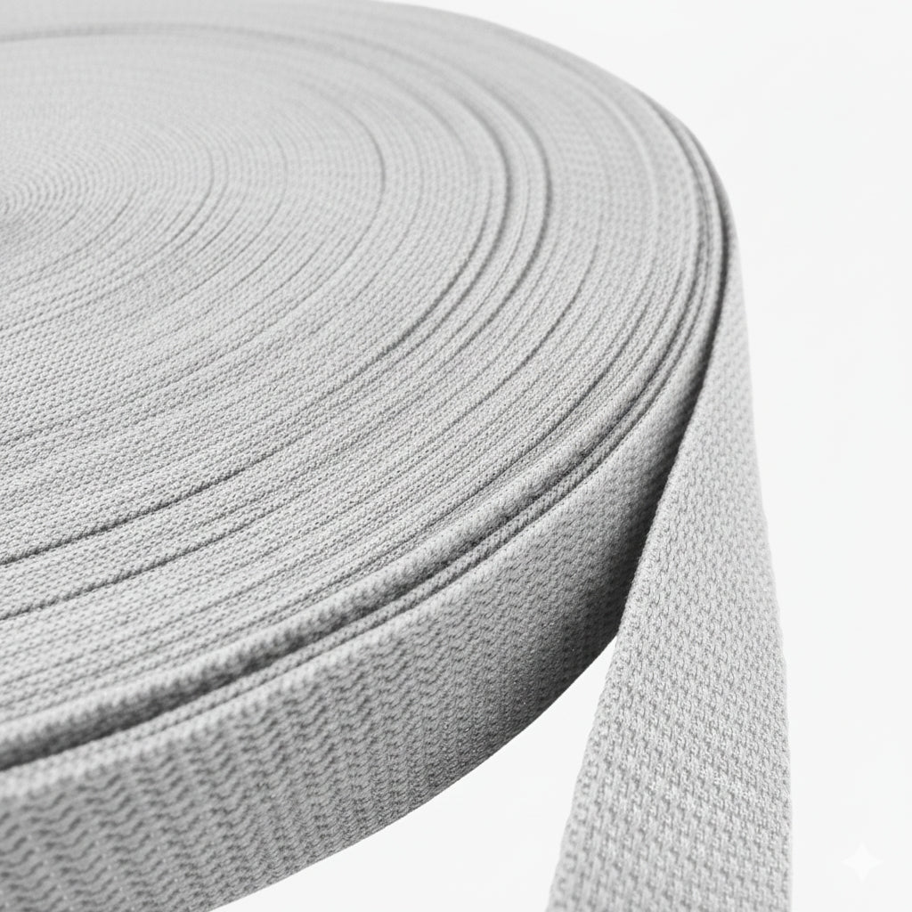 Silver Polypropylene Webbing (1.35 mm) Image 1