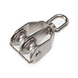 Stainless Steel M25 Double Swivel Rope Pulley Image 1