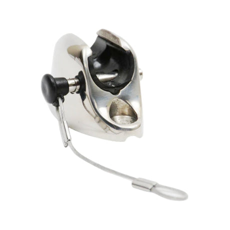 Stainless Steel Swivel Ball Deck Mount with Pin & Lanyard Image 1