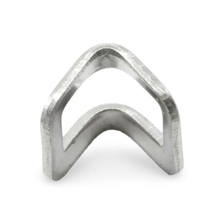 Stainless Steel "V" Stop for YKK® #10 VISLON® (Molded Tooth) Zipper Chain Image 1