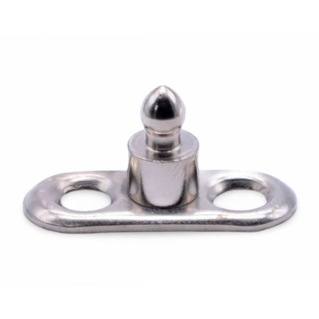 TENAX® Self-Locking Fastener Nickel-Plated Brass Base Peg Image 1