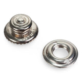 TENAX® Self-Locking Fastener Nickel-Plated Brass Button Image 3