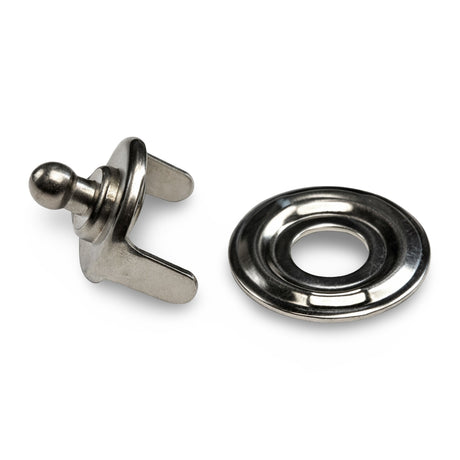 TENAX® Self-Locking Fastener Nickel-Plated Brass Clinch Peg Image 2