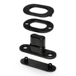 TF 218 Black Nylon Oval Twist-Lock Fastener Set Image 1