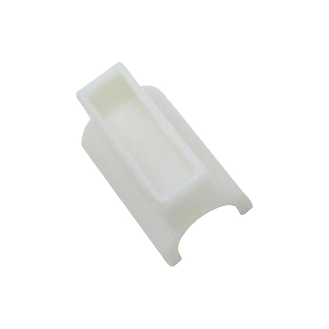 White Delrin Bow Slat Rail Socket Image 1
