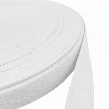 White Polypropylene Webbing (1.5 mm) Image 1